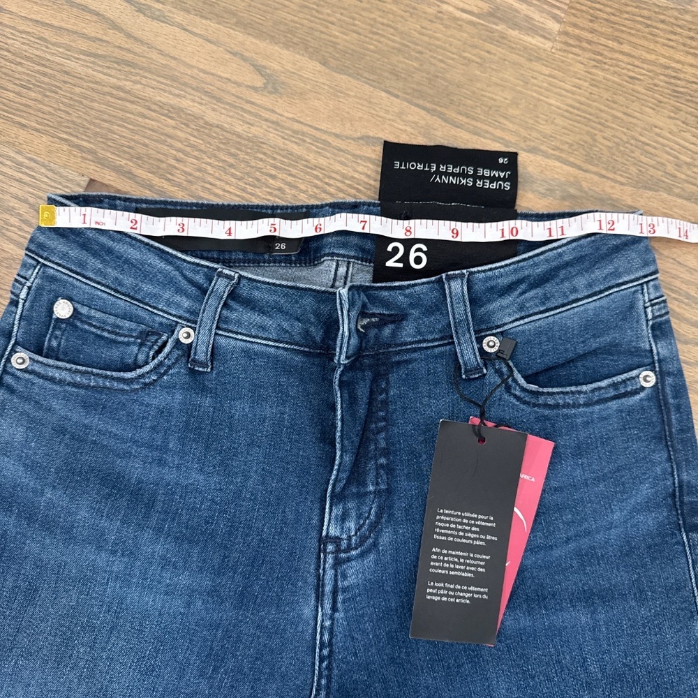 Armani Exchange Super Skinny Jeans NWT Size 26 - Picture 4 of 6